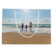 自分だけのオリジナル写真とテキストを作成 ラージペーパーバッグ (裏面)