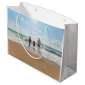 自分だけのオリジナル写真とテキストを作成 ラージペーパーバッグ (裏面アングル)