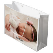 自分だけのオリジナル写真とテキストを作成 ラージペーパーバッグ (正面アングル)