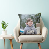 自分だけのオリジナル写真と名前を入れる クッション (椅子)