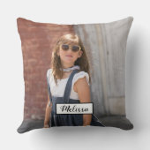 自分だけのオリジナル写真と名前を入れる クッション (裏面)