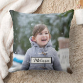 自分だけのオリジナル写真と名前を入れる クッション (ブランケット)