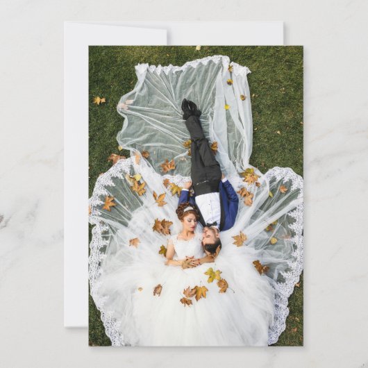 自分だけのオリジナル写真を作成 招待状 (正面)