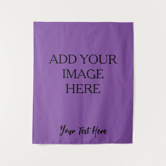 自分だけのオリジナル無地パープルを作成 タペストリー (正面)