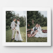 自分だけのオリジナル2枚の写真コラージュを追加 フォトプラーク (正面)