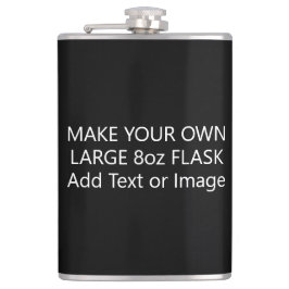 自分だけのオリジナル テキストまたは写真 大きな8oz フラスク