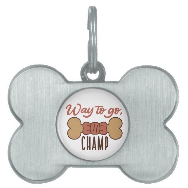 自分だけのオリジナル ペットネームタグ (正面)