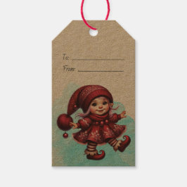 自分だけのオリジナル！歩くビンテージクリスマスノームを作ろう ギフトタグ