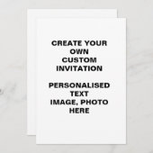 自分だけのカスタムを作れ 招待状 (正面/裏面)