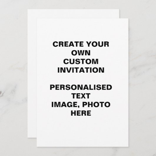 自分だけのカスタムを作れ 招待状 (正面/裏面)