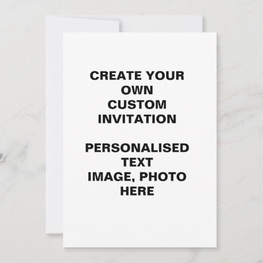 自分だけのカスタムを作成する 招待状 (正面)