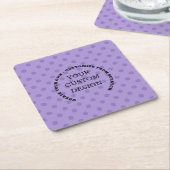 自分だけのカスタムデザインを作成 スクエアペーパーコースター (アングル)