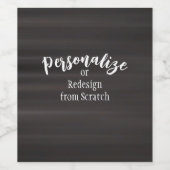 自分だけのカスタムデザインを作成 ワインラベル (シングルラベル)