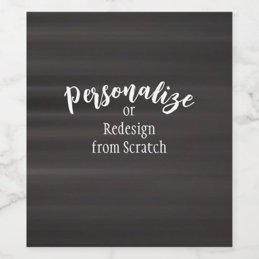 自分だけのカスタムデザインを作成 ワインラベル (シングルラベル)