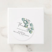 自分だけのカスタム ユーカリ グリーンのウェディングを創る フェイバータグ (インサイチュ)