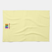自分だけのカフェ コーヒーショップ イエロー キッチンタオル (横)