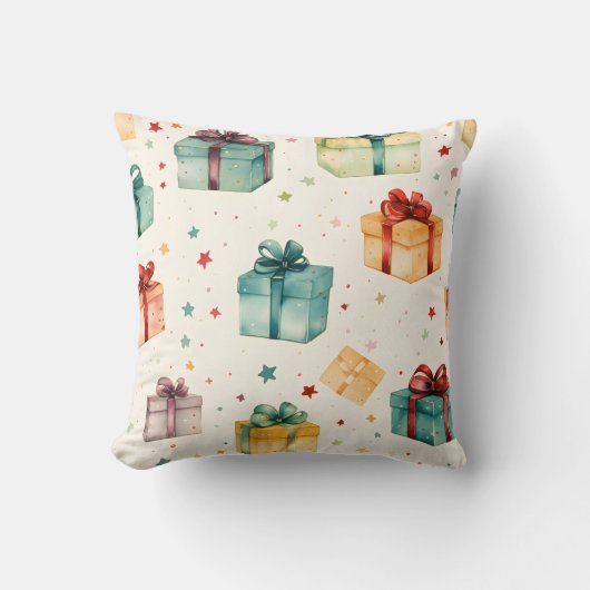 自分だけのカラフルなクリスマスボックス&スターを作ろう クッション (正面)