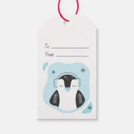 自分だけのキュートなペンギンブルーなクリスマスをつくろう ギフトタグ
