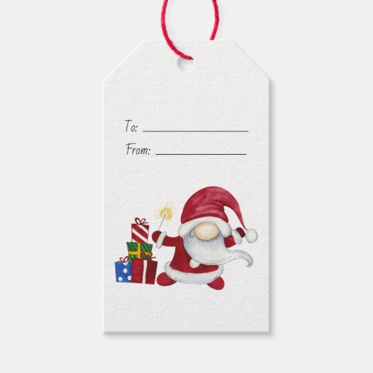 自分だけのクリスマスプレゼントをキラキラと輝くノームで作ろう ギフトタグ (正面)