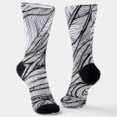 自分だけのクルーソックスをカラフルに: 色ぬりアクティビティが楽しい ソックス (傾斜あり)