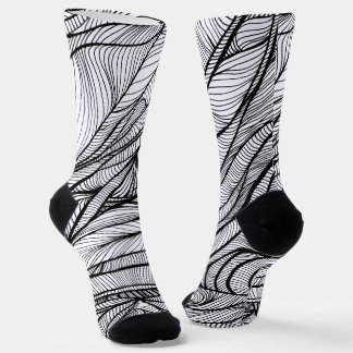 自分だけのクルーソックスをカラフルに: 色ぬりアクティビティが楽しい ソックス