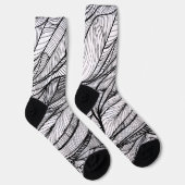 自分だけのクルーソックスをカラフルに: 色ぬりアクティビティが楽しい ソックス (右)