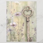 自分だけのシャビーシックな手作りキー メニュー (裏面)