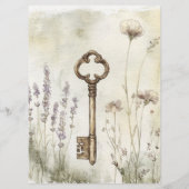 自分だけのシャビーシック ヴィンテージ キーを作成 メニュー (裏面)