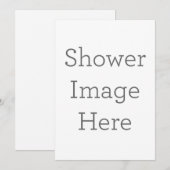 フラット招待状, サイズ: 12.7cm x 17.8cm, ペーパー: シグネチャーマット, 封筒: ホワイト (正面/裏面)