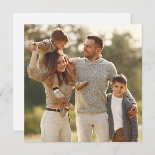 自分だけのシングル写真をデザインする シーズンカード (正面/裏面)