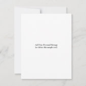 自分だけのシングル写真をデザインする ノートカード (裏面)