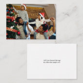 自分だけのシングル写真をデザインする ノートカード (正面/裏面)