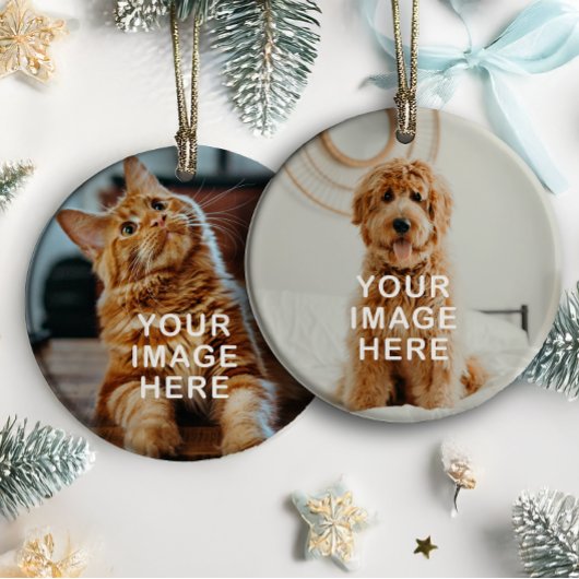 自分だけのシンプルな2ショットクリスマスを作ろう セラミックオーナメント