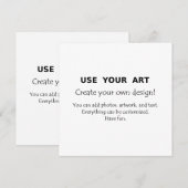 自分だけのスクエアポストカードやアートをあしらった招待状を作成しましょう 招待状 (正面/裏面)