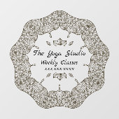 自分だけのスタイルで - パーソナライズ ヨガ ビジネス クラス フロント ウィンドウサイン (シート)