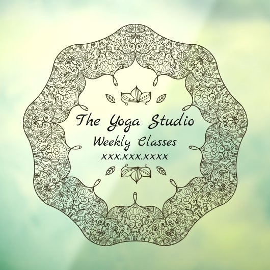 自分だけのスタイルで - パーソナライズ ヨガ ビジネス クラス フロント ウィンドウサイン (シート3)