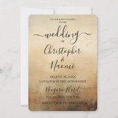 自分だけのセピア ヴィンテージ オールド ファッション紙を作成 招待状 (正面)