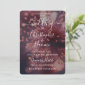 自分だけのダークスパークルフラワー・クローズアップを作成 招待状 (スタンド正面)