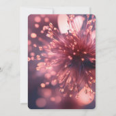 自分だけのダークスパークルフラワー・クローズアップを作成 招待状 (裏面)