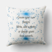 自分だけのデザイン＆写真 ユニーク デコ ギフト クッション (裏面)