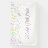 自分だけのパーティーの飾りを作ろう 横断幕 (縦)