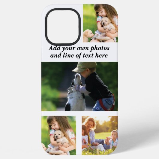 自分だけのフォトコラージュとテキストを作ろう  iPhoneケース (裏面)