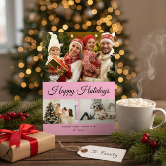 自分だけのフォトコラージュを作成しよう 紫色の背景 シーズンカード