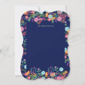 自分だけのフォークアート招待状をデザインしよう - どんなイベントにも 招待状 (裏面)