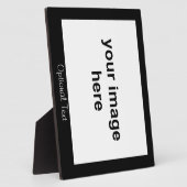 自分だけのブラックカスタムフォトを作成 フォトプラーク (側面)