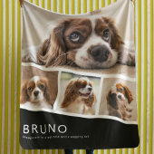 自分だけのペットの写真を作ろう フリースブランケット