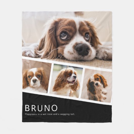 自分だけのペットの写真を作ろう フリースブランケット (正面)