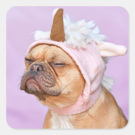 自分だけのペット写真をカスタムピクチャーで作成 スクエアシール