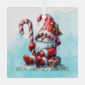 自分だけのペッパーミントクリスマスノームを作ろう ガラスオーナメント (裏面)