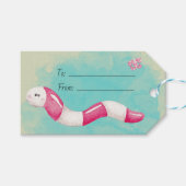 自分だけのペッパーミントワームクリスマスを作ろう ギフトタグ (正面(横))